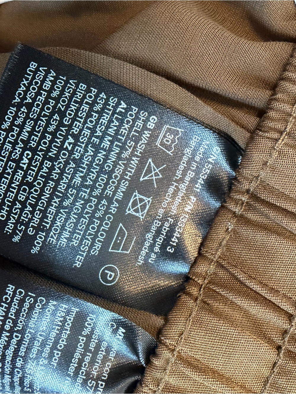 H&M I NWT Satin Silky Shorts, Olive Green - Picture 8 of 8